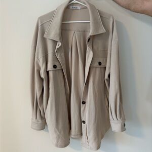 Women's Utility Jacket in Light Beige